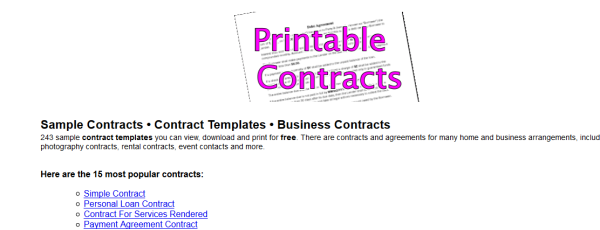 printablecontracts