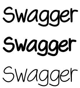 Swagger手写字体