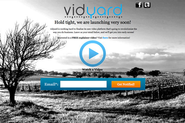 vidyard split a/b testing conversion rates video landing webpage