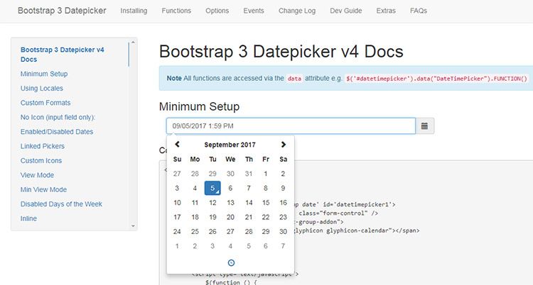 this Bootstrap Datepicker