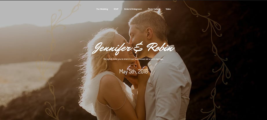 Jennifer & Robin Wedding Invitation Template