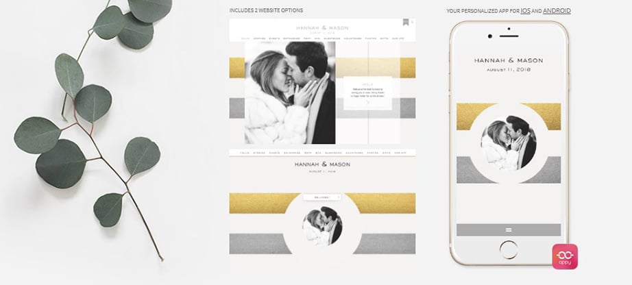 Ellie & Aiden Wedding Website Template