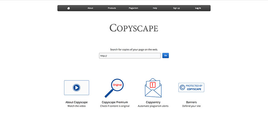 copyscape plagiarism tools
