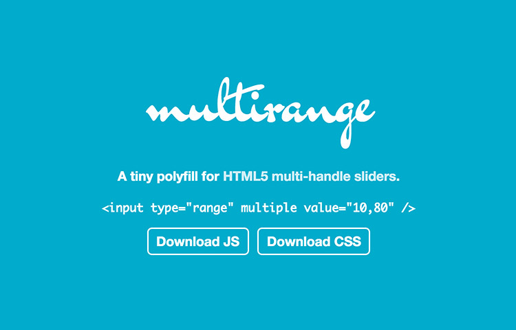 Multi-range logo in the homepage