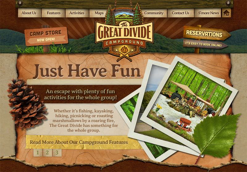 Great Divide Campground Website