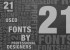 21 Most Used Fonts By Professional Designers